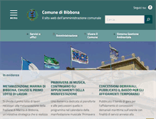 Tablet Screenshot of comune.bibbona.li.it